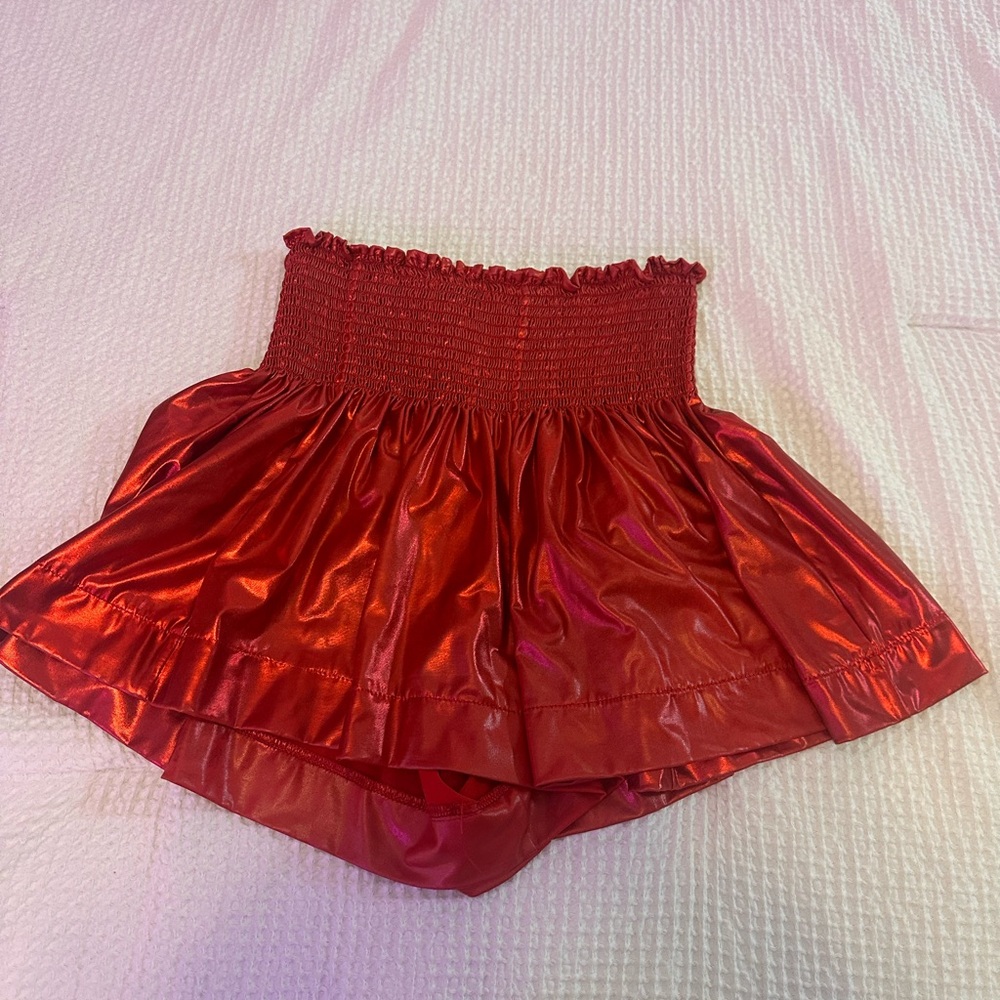 Queen of Sparkles Red Shiny Women's Shorts